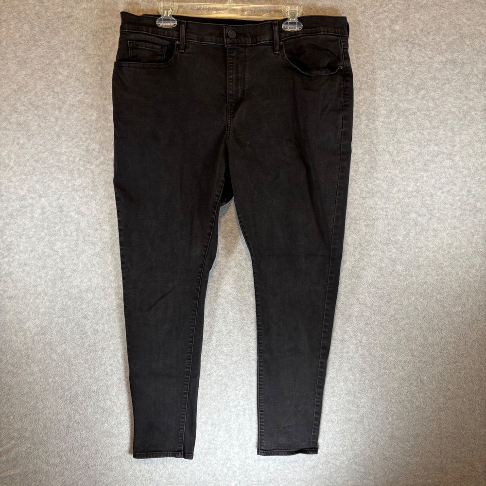 Levi's 711 Skinny Jeans Womens 18W Black Excellent Mid Rise Stretch Denim